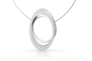Collier Grote ring met Ovaal C242