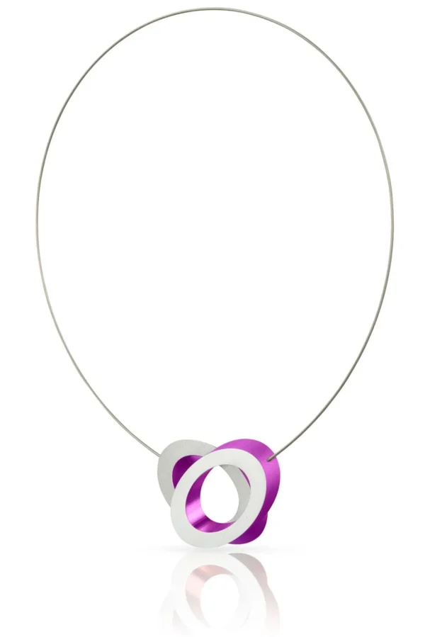 Collier Ovalen op elkaar Oranje C70P