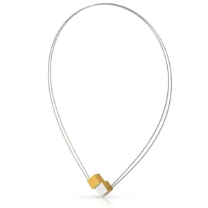 Collier twee kubussen C17G