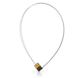 Collier twee kubussen C17ZG