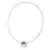 Ketting DONNA Paars Ring met kogeltje | C278P