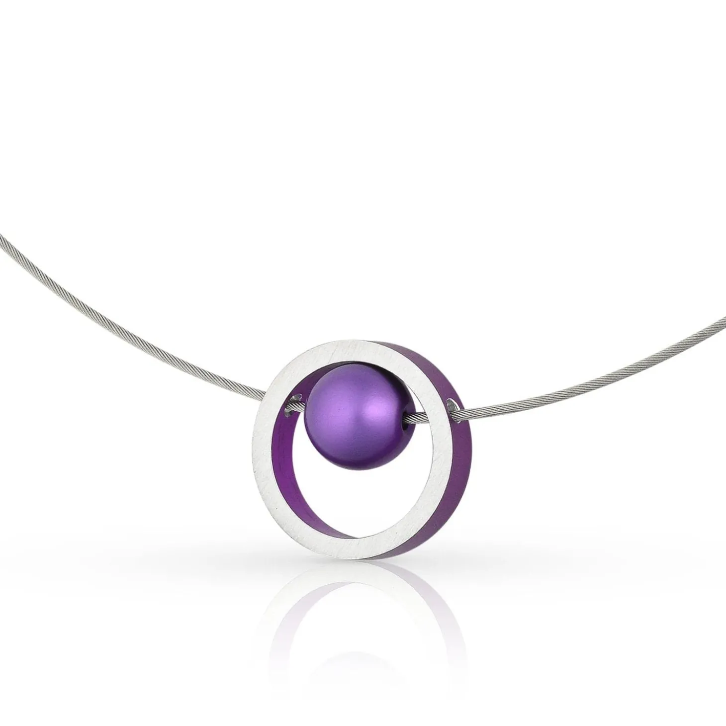 ketting_donna_paars_ring__1.webp Ketting DONNA Paars Ring met kogeltje | C278P
