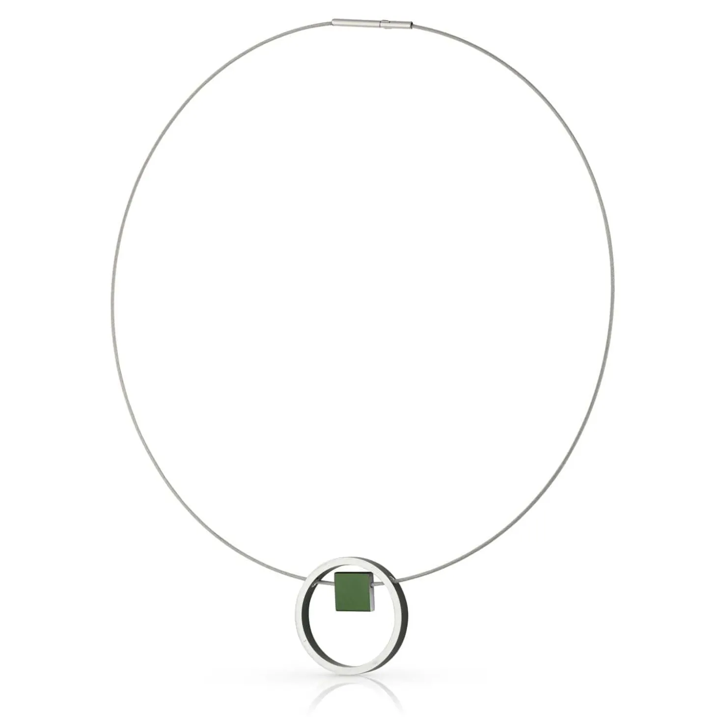 ketting_evy_groen_ring_me_0.webp Ketting EVY Groen Ring met vierkantje | C277GR