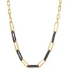 Ketting Soho Gold gemaakt van roestvrij staal met carbon 42-45 cm verstelbaar