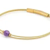 Thinking of You Amethist edelsteen armband goudkleur