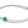 Thinking of You edelsteen armband Groen Agaat zilver